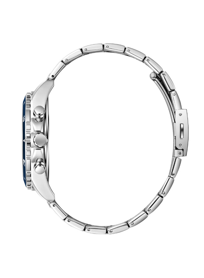 ساعة لي كوبر الرجالية متعددة الوظائف بمينا أزرق داكن - LC08217.590