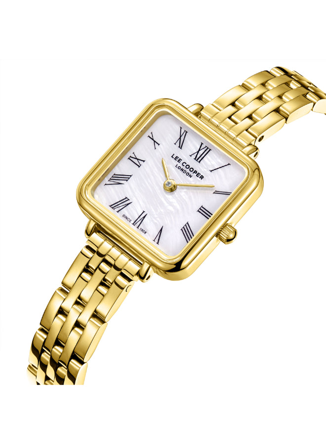 Lee Cooper Female's Analog Beige MOP Dial Watch - LC08226.120