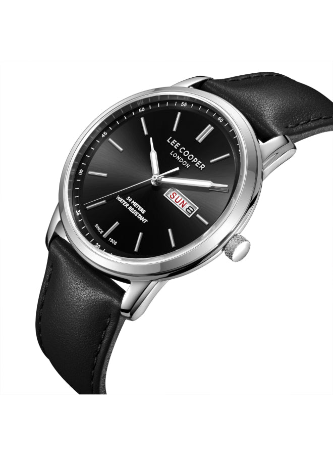 Lee Cooper Men's Analog Black Dial Watch - LC08235.351