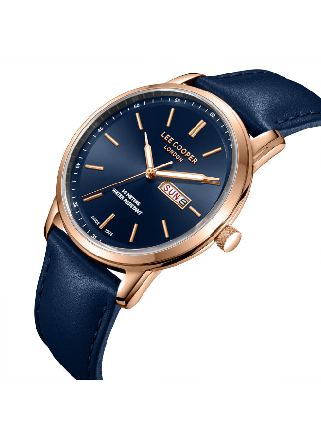 Lee Cooper Men's Analog Dark Blue Dial Watch - LC08235.499