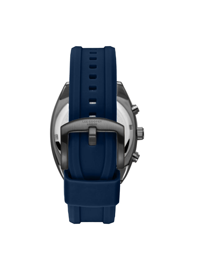 ساعة لي كوبر الرجالية متعددة الوظائف بمينا أزرق داكن - LC08237.099