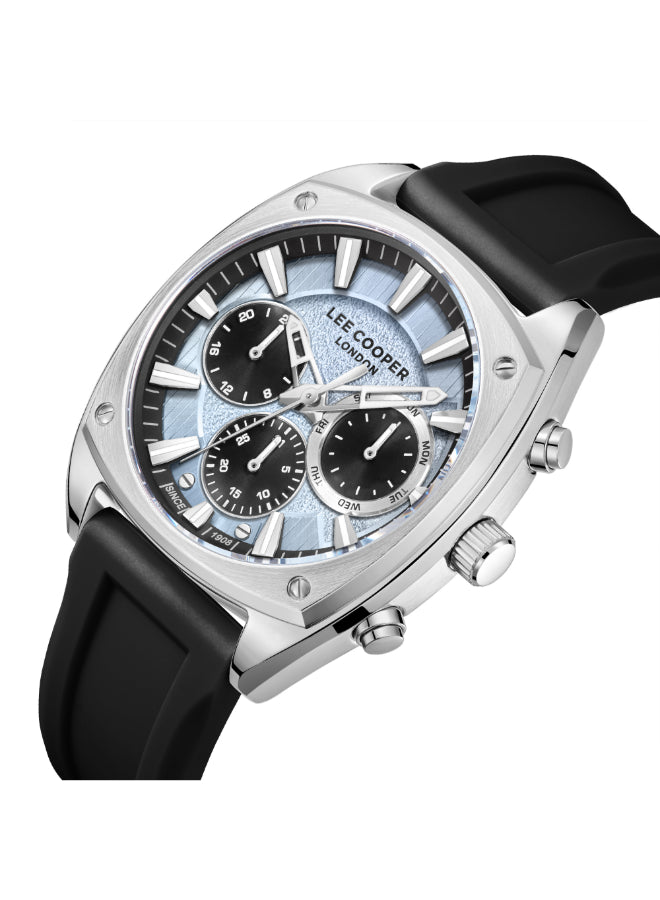 ساعة لي كوبر الرجالية متعددة الوظائف ذات المينا الزرقاء - LC08237.301