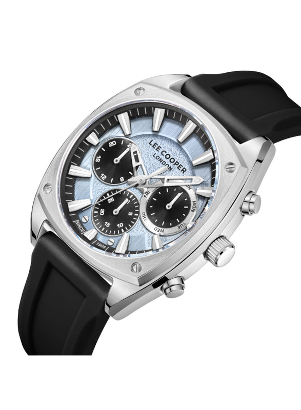 ساعة لي كوبر الرجالية متعددة الوظائف ذات المينا الزرقاء - LC08237.301
