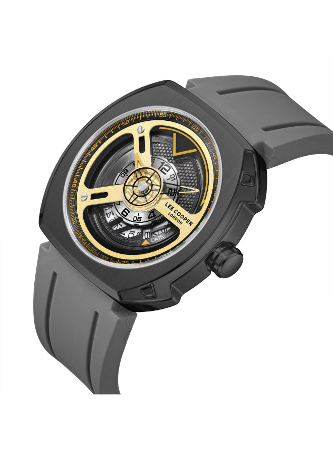 Lee Cooper Men's Analog Gold Dial Watch - LC08245.016