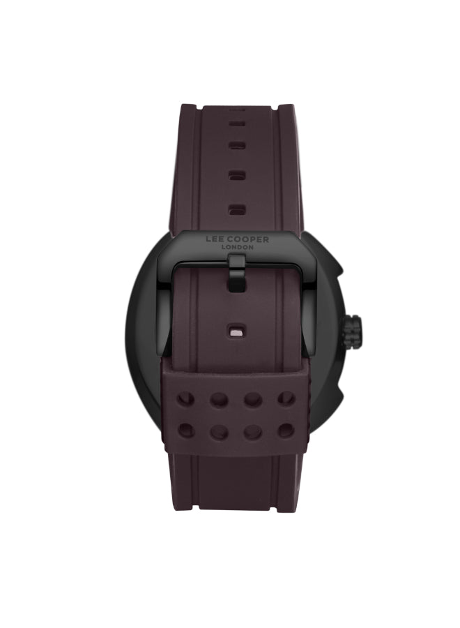 ساعة لي كوبر الرجالية التناظرية ذات المينا الفضية - LC08245.062