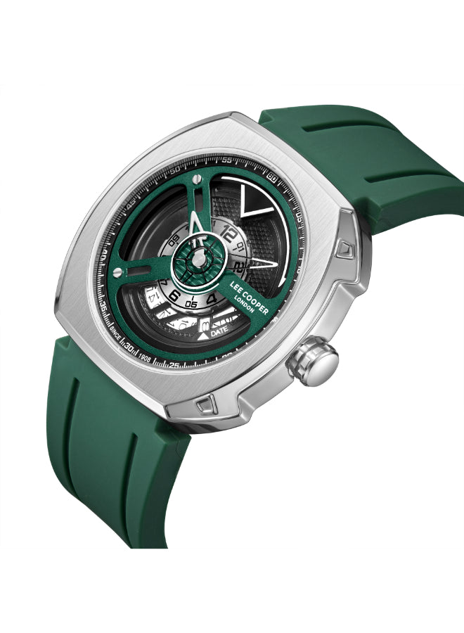 Lee Cooper Men's Analog Dark Green Dial Watch - LC08245.375