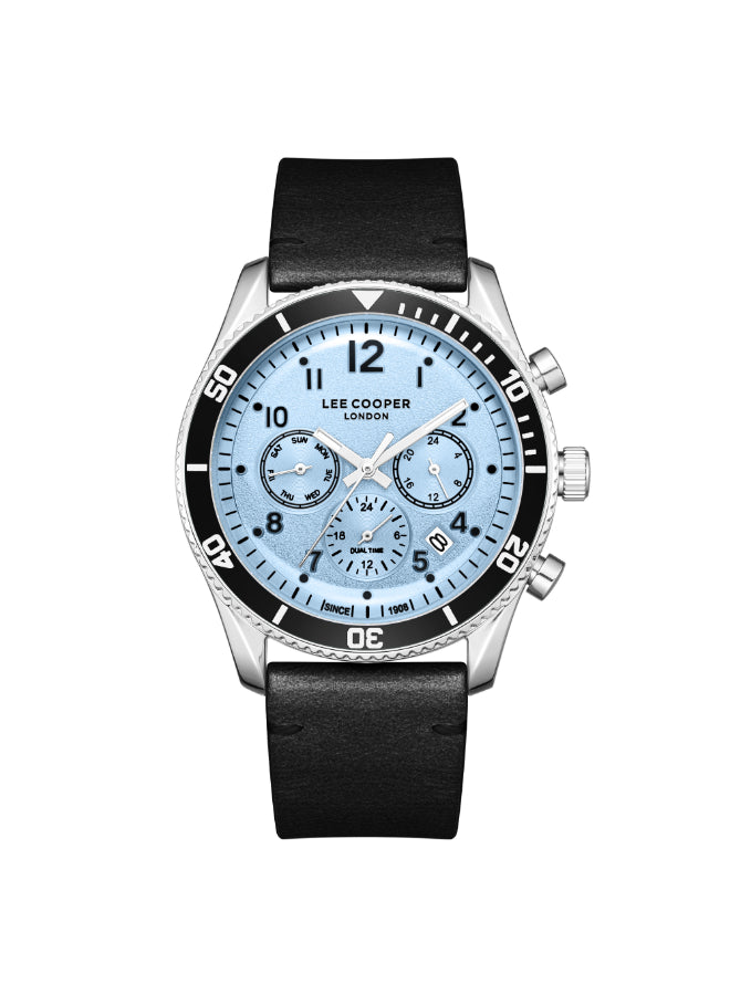 ساعة لي كوبر الرجالية متعددة الوظائف ذات المينا الزرقاء - LC08260.301