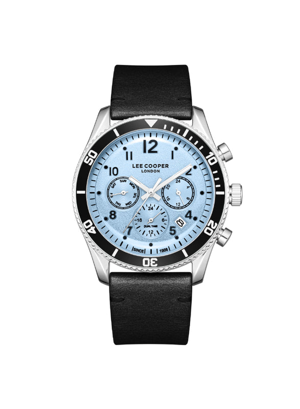 ساعة لي كوبر الرجالية متعددة الوظائف ذات المينا الزرقاء - LC08260.301