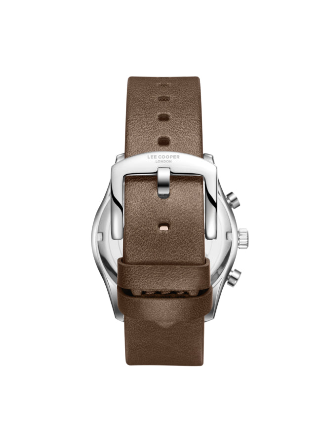 ساعة لي كوبر الرجالية متعددة الوظائف بمينا أزرق داكن - LC08260.394