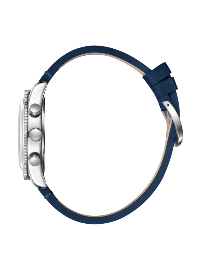 ساعة لي كوبر الرجالية متعددة الوظائف بمينا أزرق داكن - LC08260.399