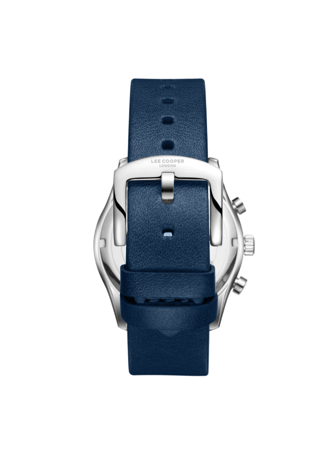 ساعة لي كوبر الرجالية متعددة الوظائف بمينا أزرق داكن - LC08260.399