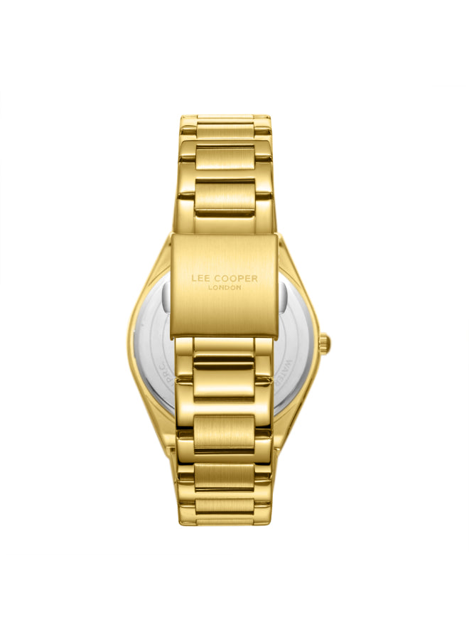 ساعة لي كوبر الرجالية التناظرية ذات المينا الفضية - LC08262.130