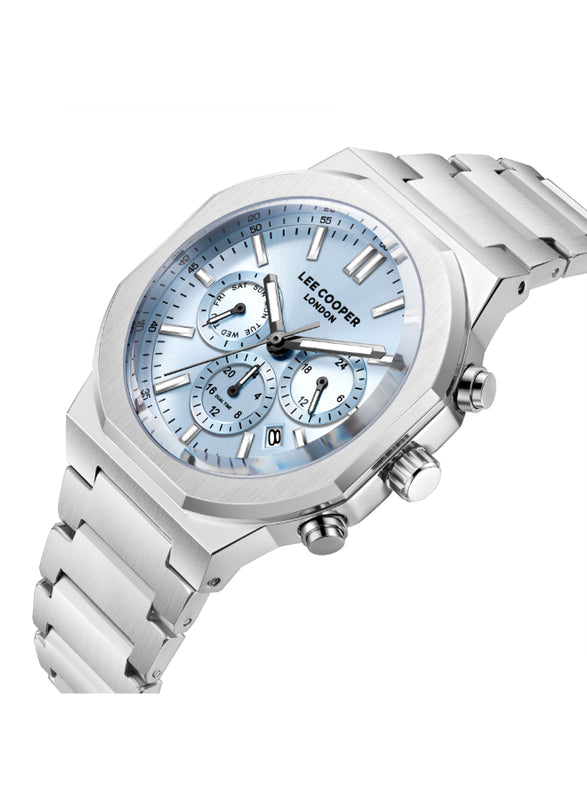 ساعة لي كوبر الرجالية متعددة الوظائف ذات المينا الزرقاء - LC08263.300