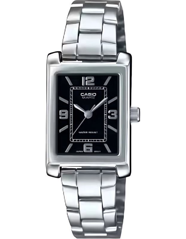 CASIO Women's Analog Black Dial Watch - LTP-1234DD-1ADF