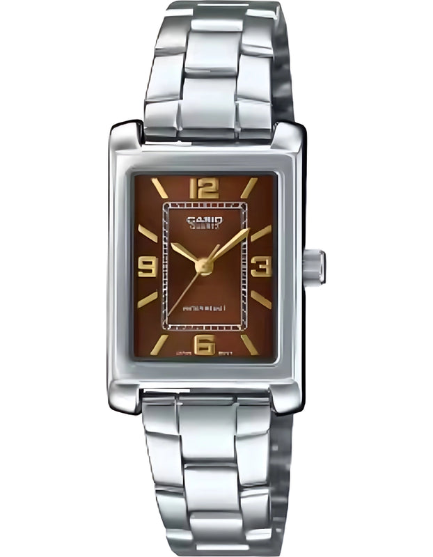 CASIO Women's Analog Brown Dial Watch - LTP-1234DD-5ADF