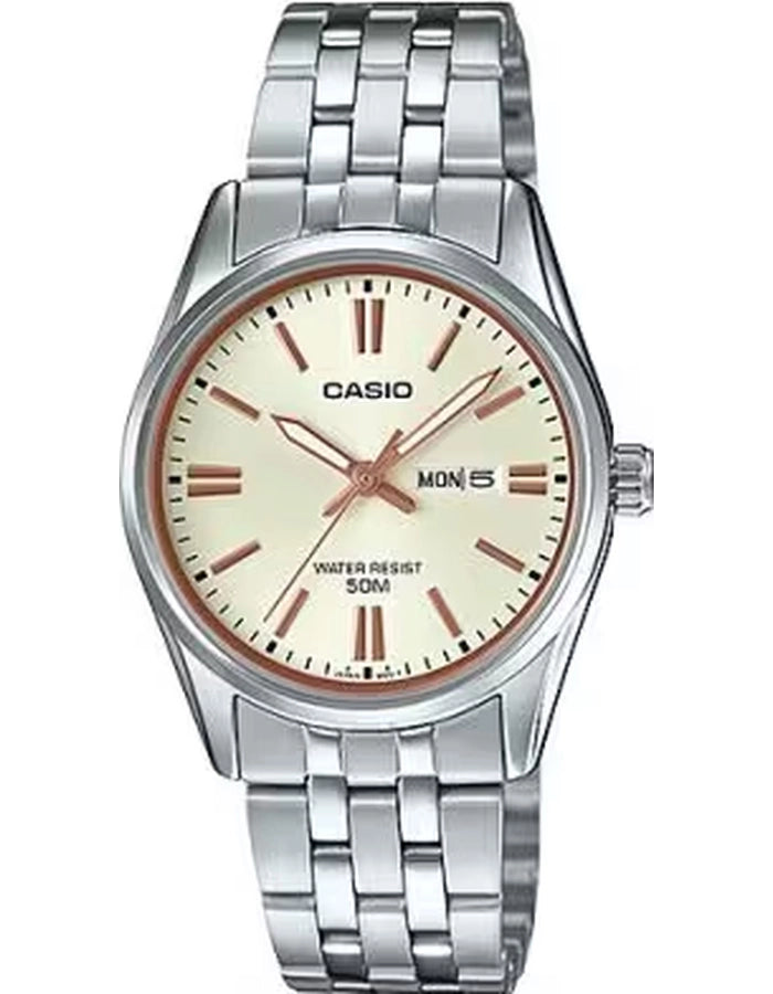 CASIO Womens's Analog Yellow Dial Watch - LTP-1335D-9AVDF