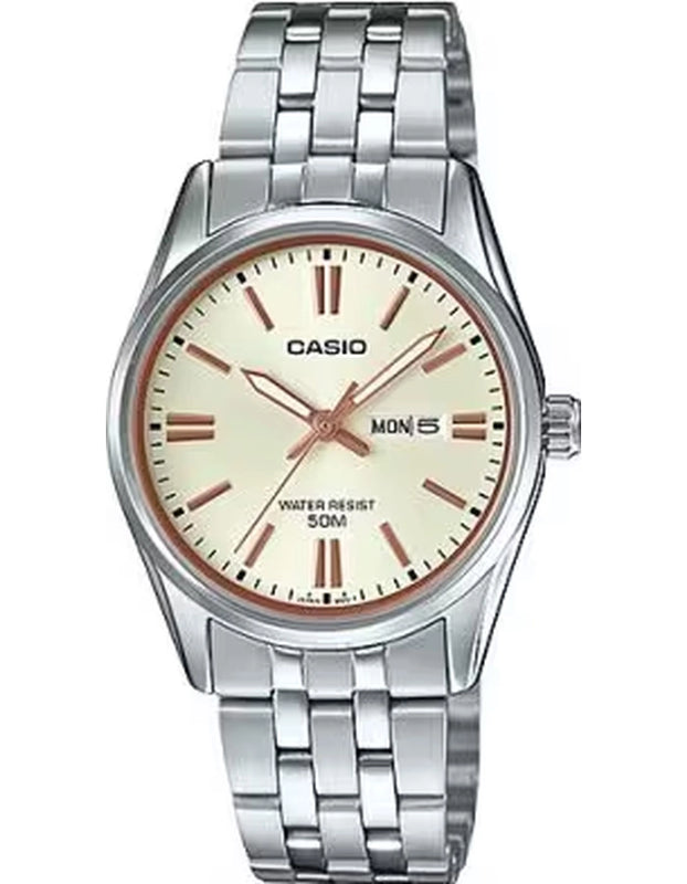 CASIO Womens's Analog Yellow Dial Watch - LTP-1335D-9AVDF