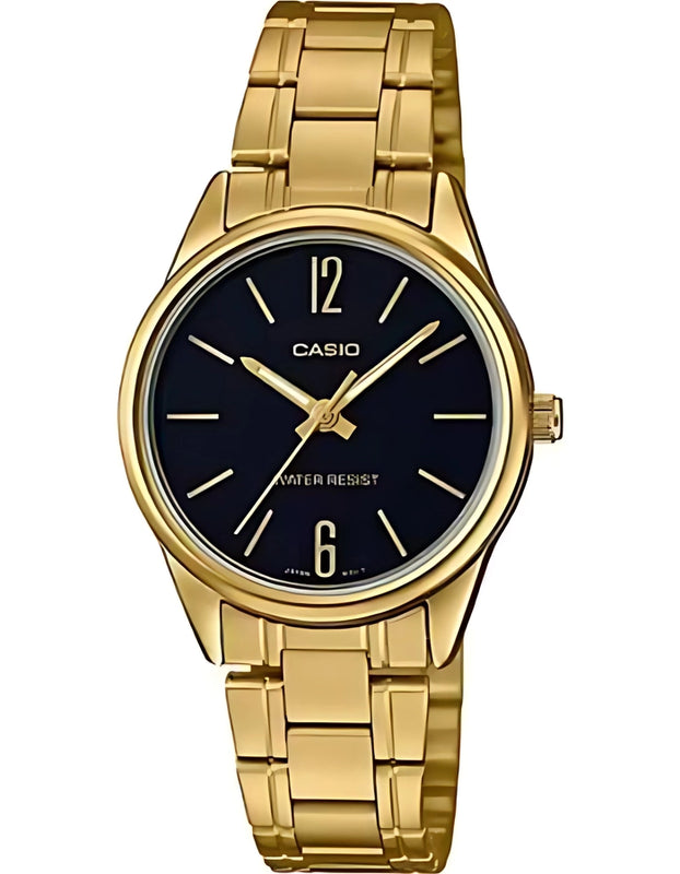 CASIO Women's Analog Black Dial Watch - LTP-V005G-1BUDF