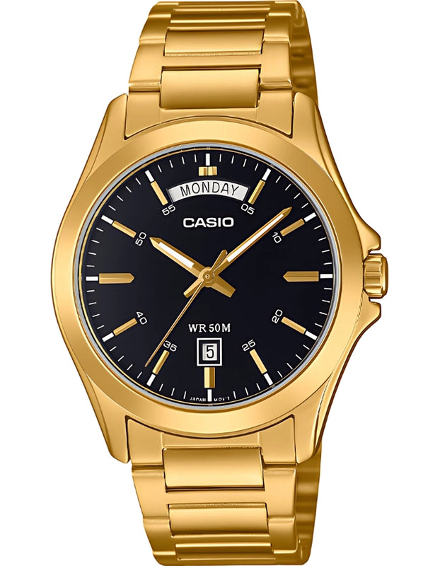 CASIO Men Analog Black Dial Watch - MTP-1370G-1AVDF