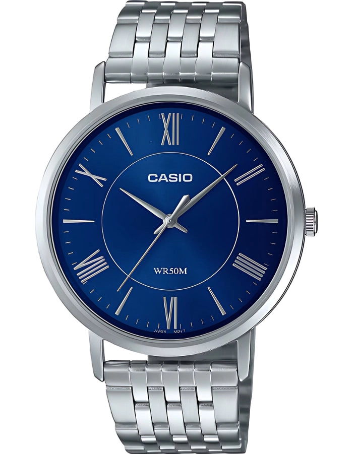 CASIO Men Analog Blue Dial Watch - MTP-B110D-2AVDF