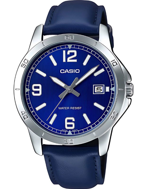 CASIO Men Analog Blue Dial Watch - MTP-V004L-2B