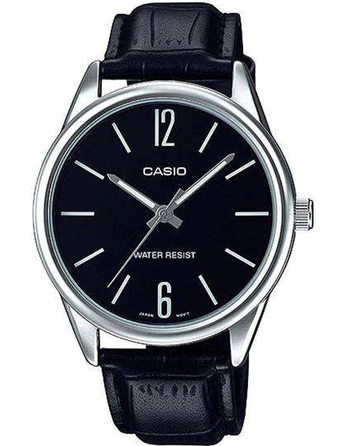 CASIO Men's Analog Black Dial Watch - MTP-V005L-1B
