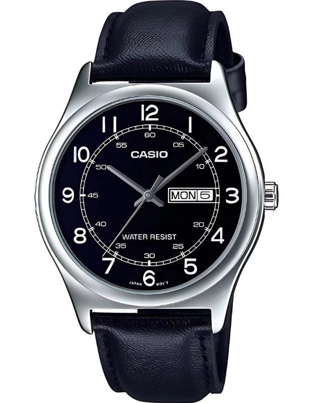 CASIO Men Analog Black Dial Watch - MTP-V006L-1B2UDF