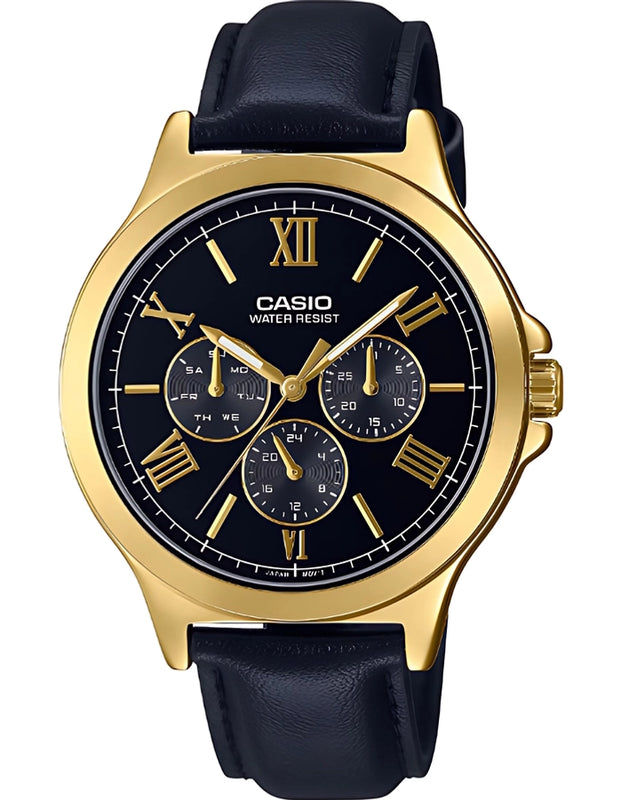 CASIO Men Analog Black Dial Watch - MTP-V300GL-1AUDF