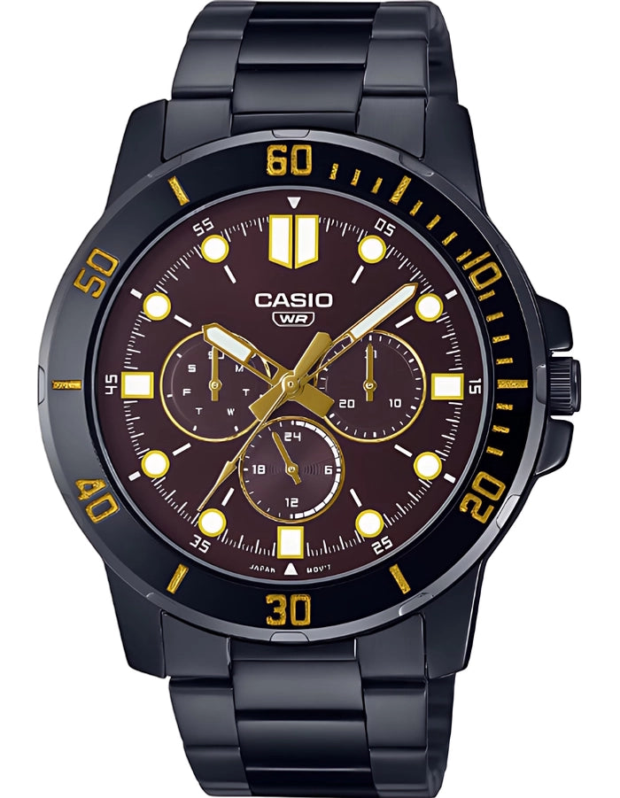 CASIO Men Analog Red Dial Watch - MTP-VD300B-5EUDF