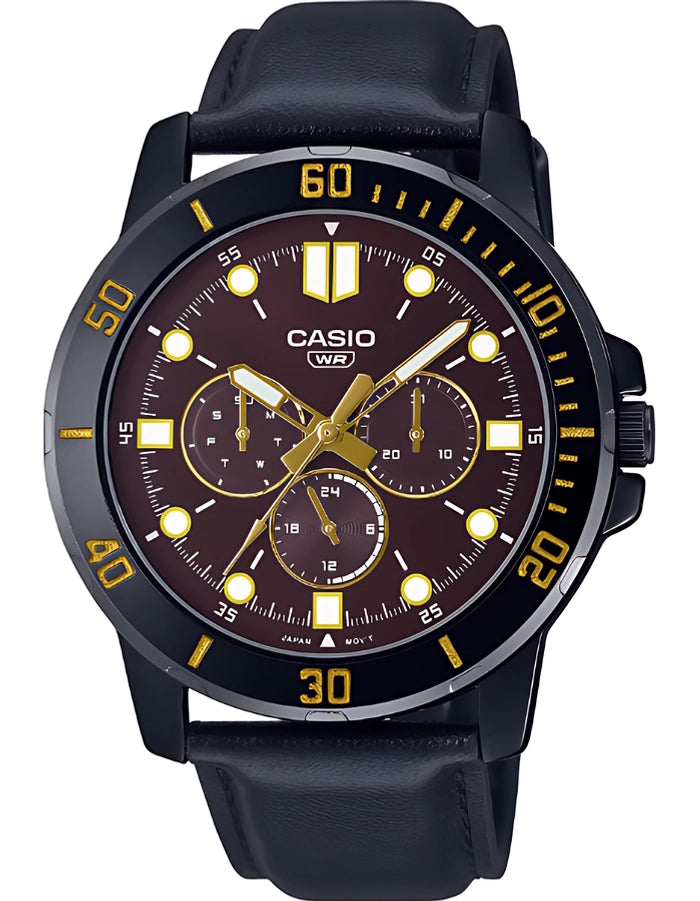 CASIO Men Analog Red Dial Watch - MTP-VD300BL-5EUDF