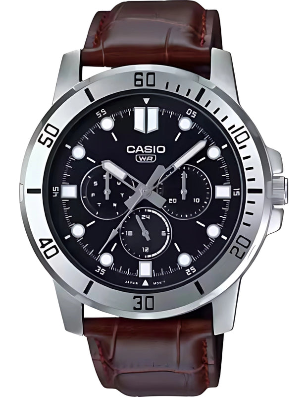 CASIO Men's Analog Black Dial Watch - MTP-VD300L-1EUDF