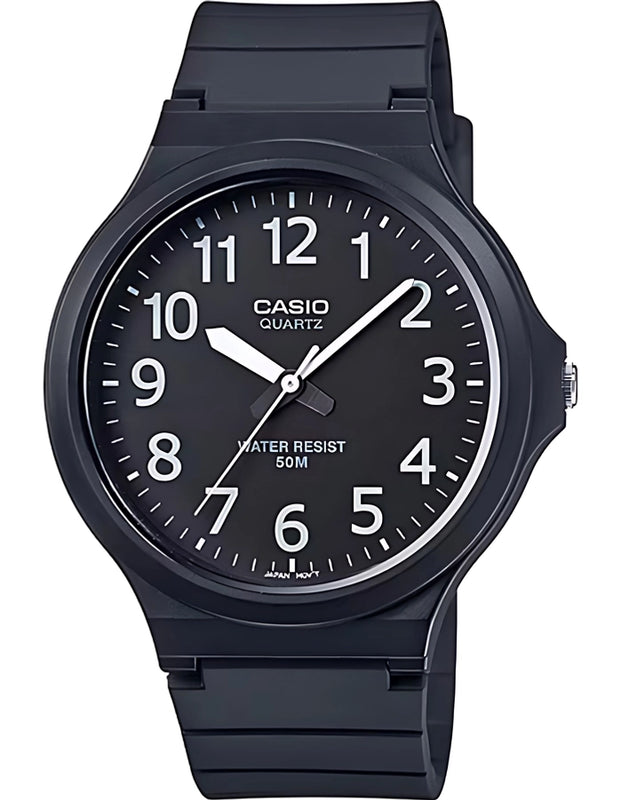 CASIO Men Analog Black Dial Watch - MW-240-1B