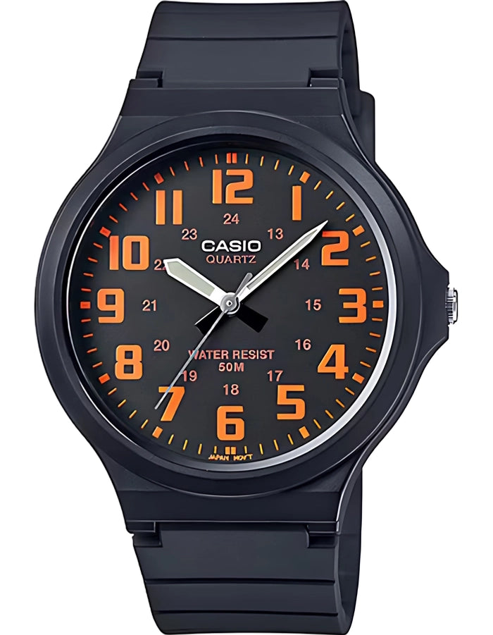 CASIO Men Analog Black Dial Watch - MW-240-4B