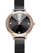Kenneth Scott Women's Analog Black Dial Watch - K22523-RMBB