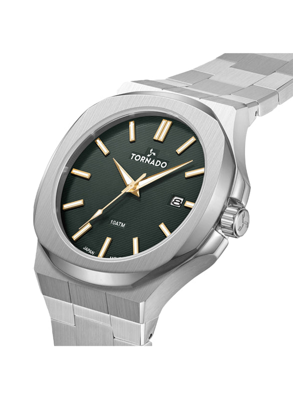 Tornado AURORA EON Men's Analog Jungle Green Dial Watch - T21001-SBSHG