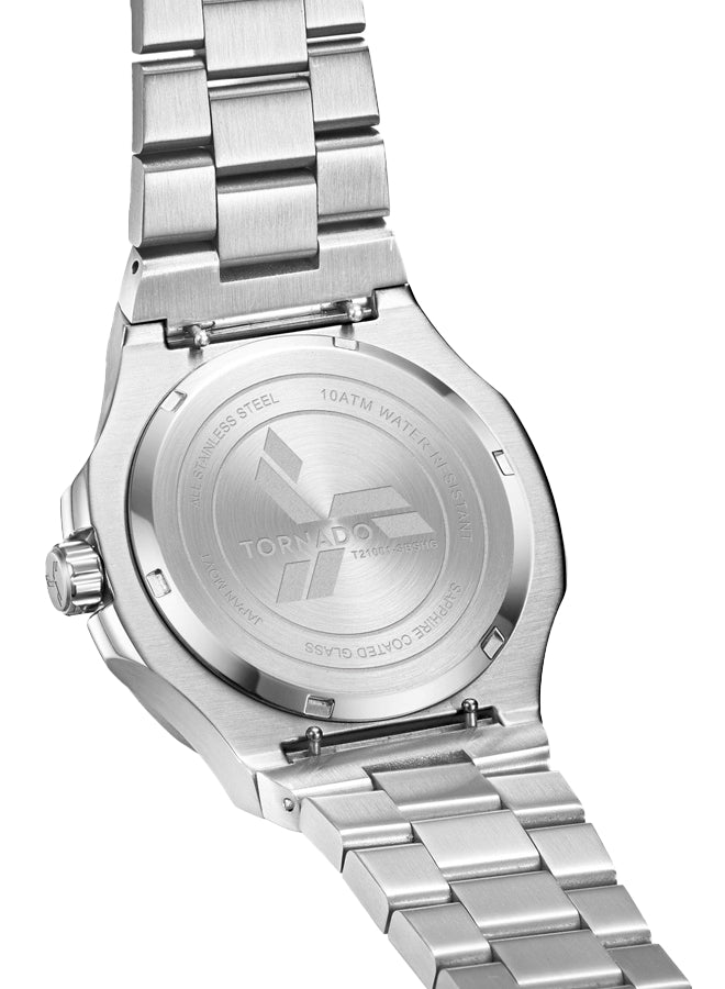 ساعة تورنادو أورورا إيون الرجالية التناظرية ذات المينا الأخضر الغابي - T21001-SBSHG