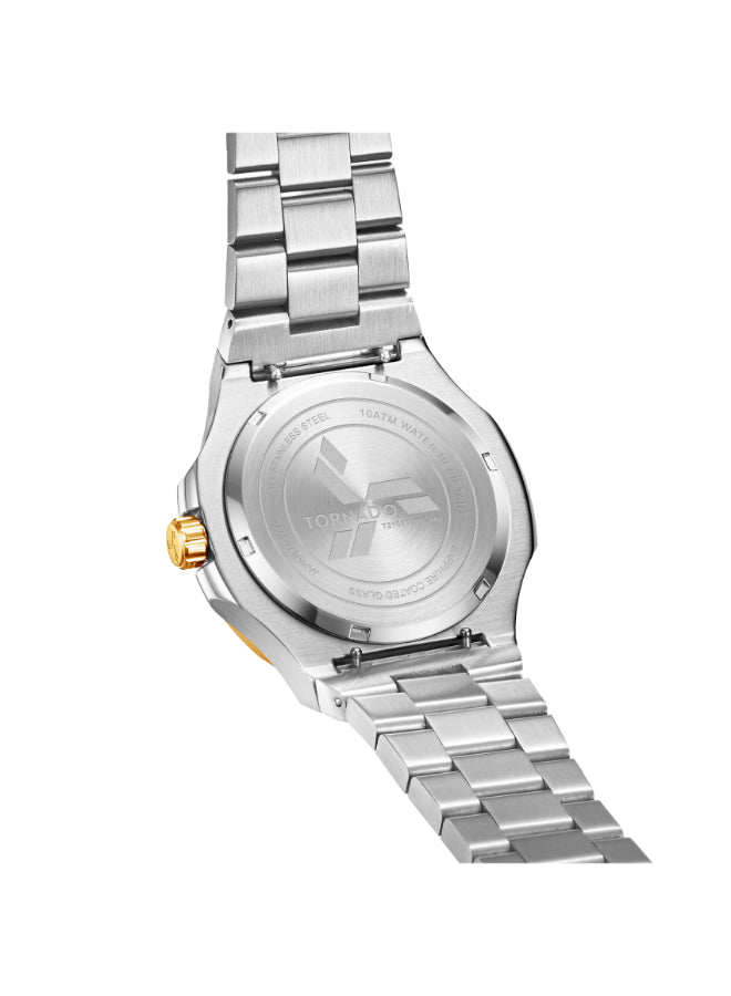 ساعة تورنادو أورورا إيون الرجالية التناظرية ذات المينا الأخضر الغابي - T21001-TBSHG