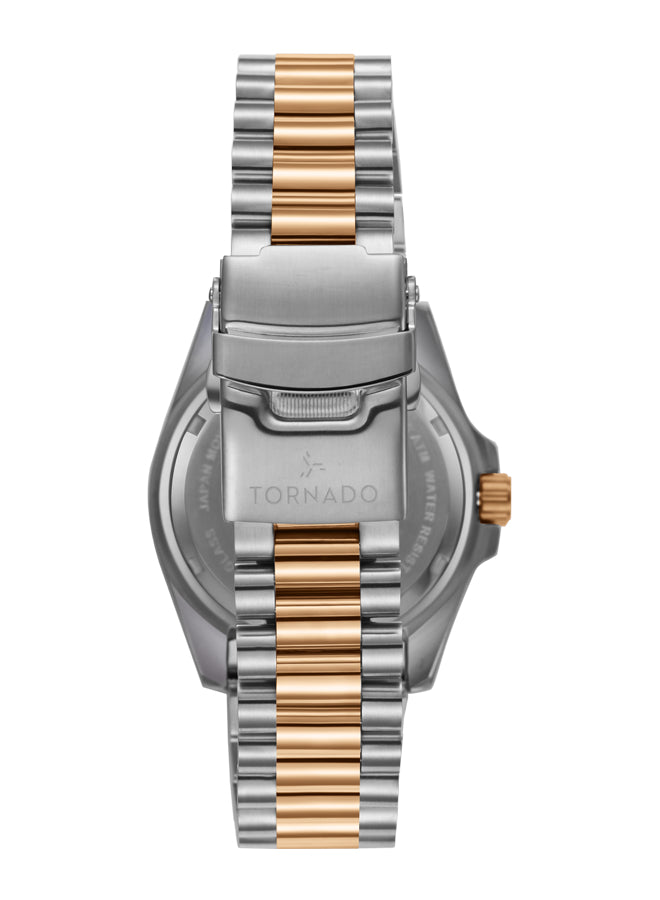 ساعة تورنادو لومينا أنالوج للرجال، مينا أسود أونيكس، تناظرية - T22001-KBKB