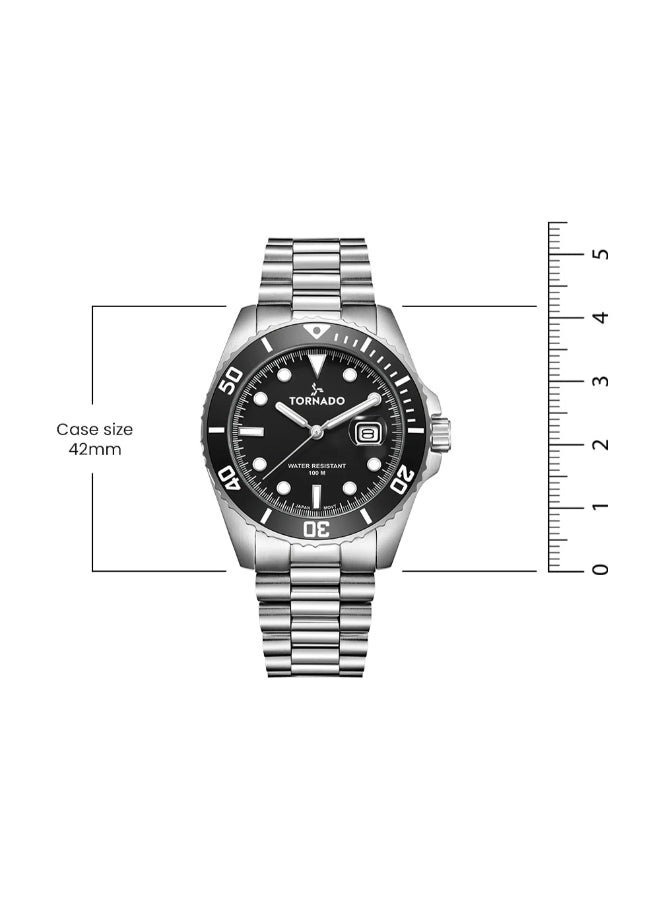 Tornado LUMINA ANALOG Men's Analog Black Dial Watch - T22001-SBSB
