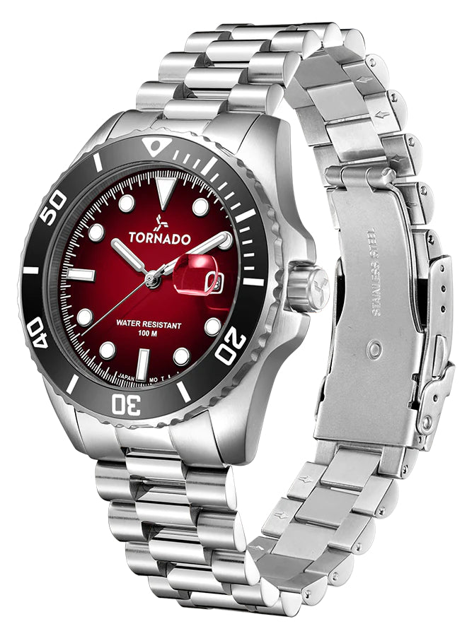 Tornado LUMINA ANALOG Men's Analog Maroon Dial Watch - T22001-SBSMB