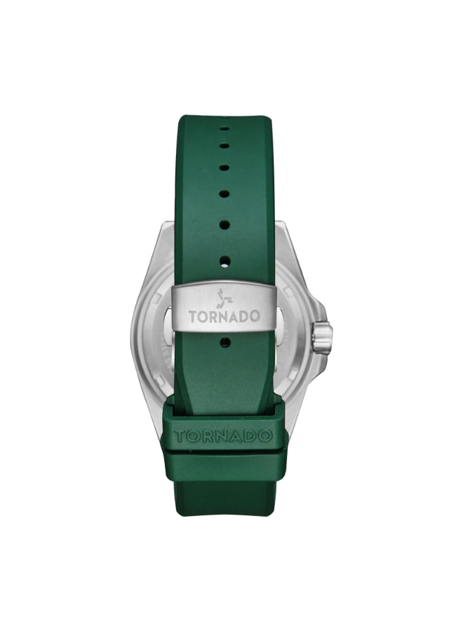 Tornado LUMINA ANALOG Men's Analog Green Dial Watch - T22001-SSHH
