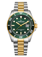 Tornado LUMINA ANALOG Men's Analog Green Dial Watch - T22001-TBTH