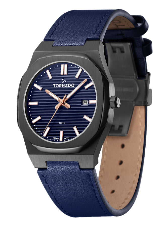 Tornado SPECTRA Men's Analog Dark Blue Dial Watch - T22002-BLNN