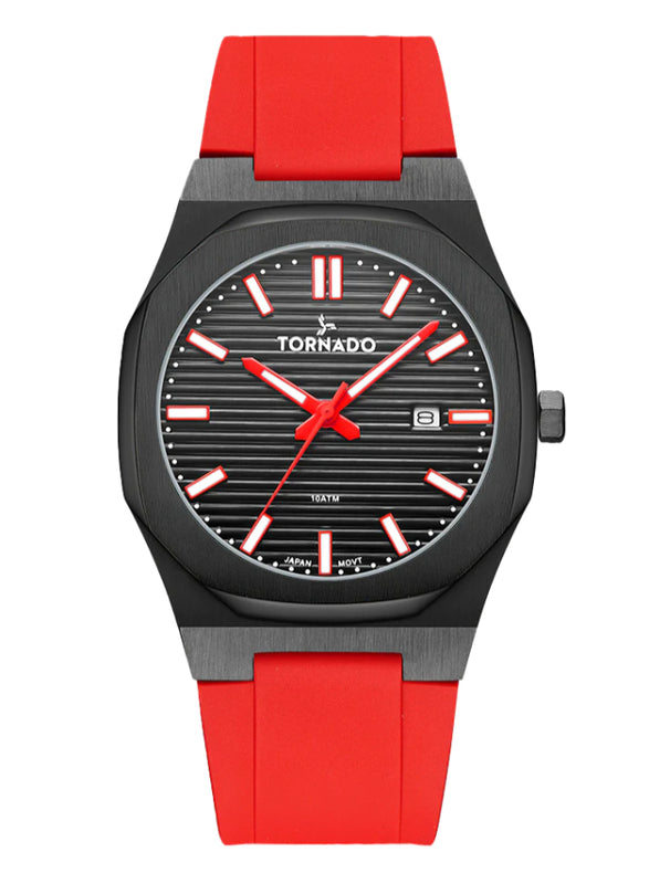 Tornado SPECTRA Men's Analog Black Dial Watch - T22002-BSRB