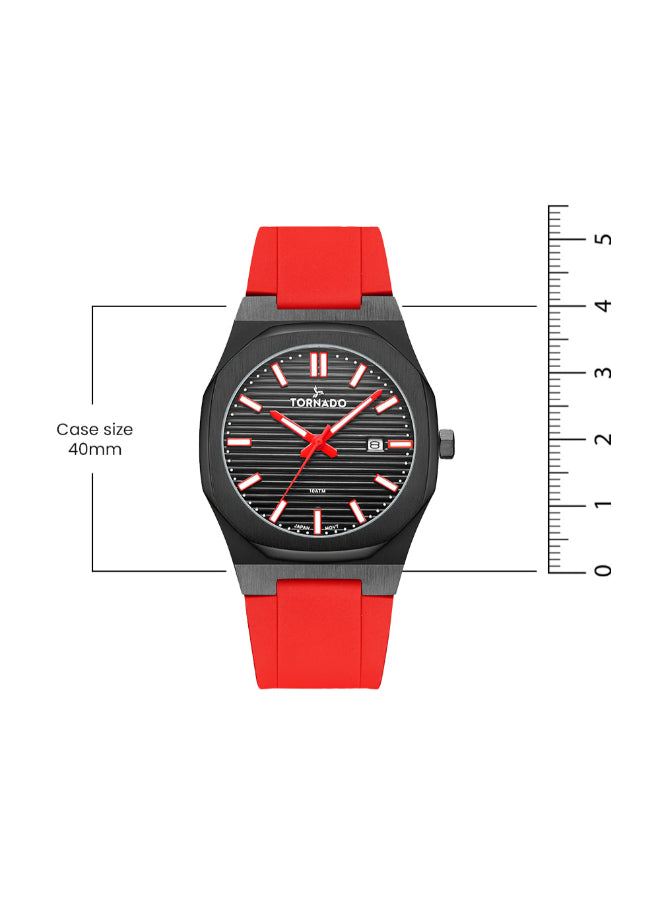 Tornado SPECTRA Men's Analog Black Dial Watch - T22002-BSRB