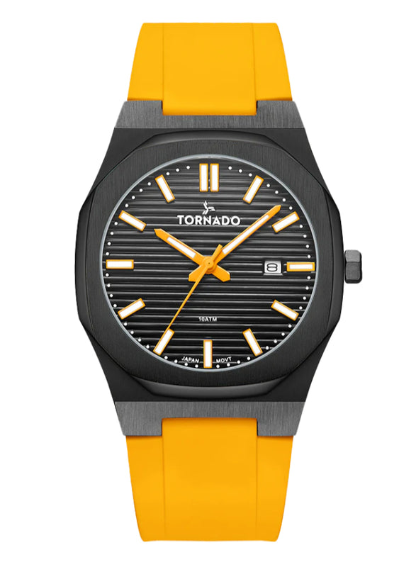 Tornado SPECTRA Men's Analog Black Dial Watch - T22002-BSYB