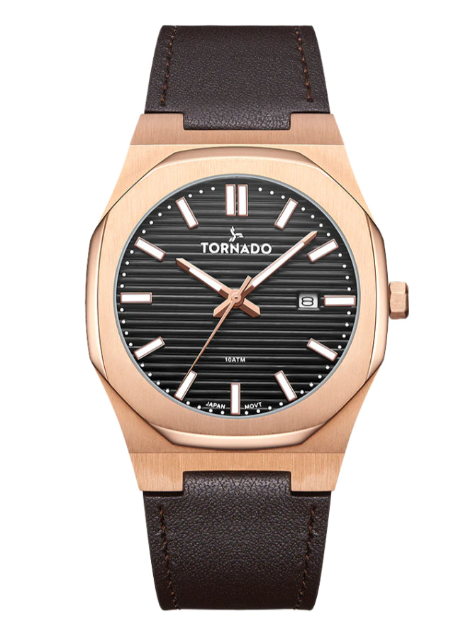 Tornado SPECTRA Men's Analog Black Dial Watch - T22002-RLDB