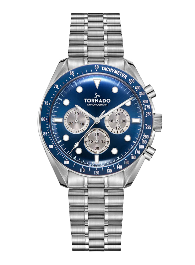 Tornado COSMIC CHRONO Men's Chronograph Blue Dial Watch - T22103-SBSN