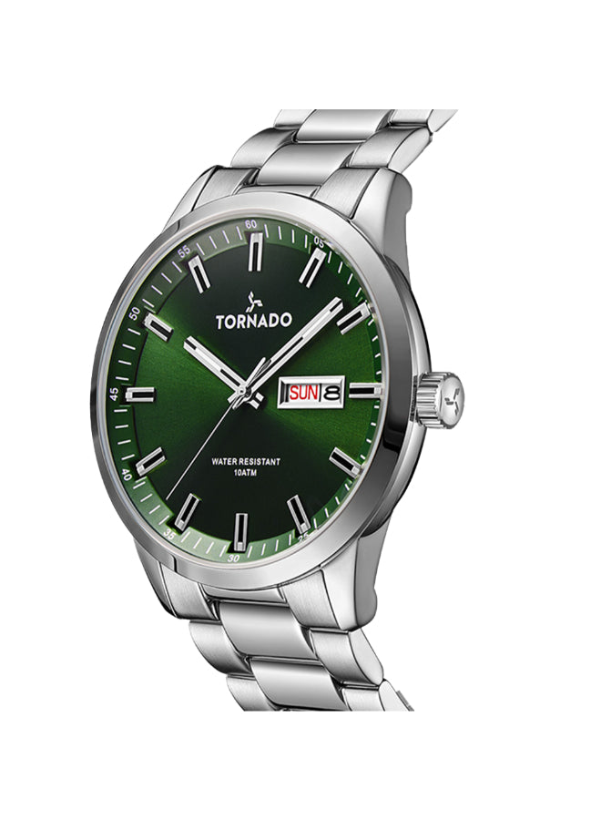 Tornado SPECTRA ANALOG Men's Analog Green Dial Watch - T23001-SBSG