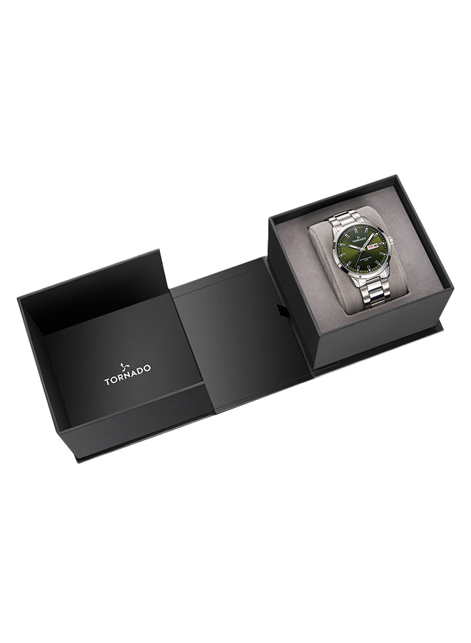 Tornado SPECTRA ANALOG Men's Analog Green Dial Watch - T23001-SBSH